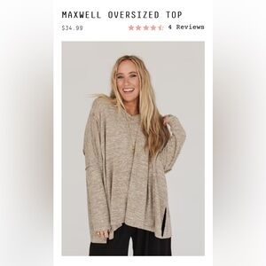 Three Bird Nest Oversized Top